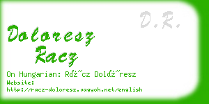 doloresz racz business card